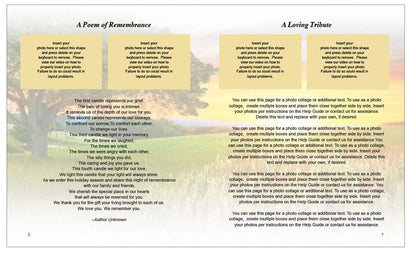 Photography Funeral Booklet Template.