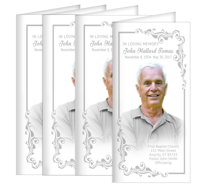 Sterling Long Fold Program Design & Print (Pack of 50).