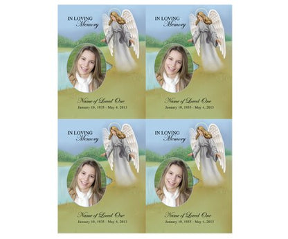 Eve Small Memorial Card Template.