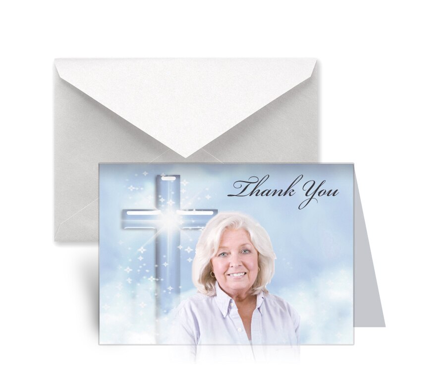 Adoration Funeral Thank You Card Design & Print (Pack of 50).