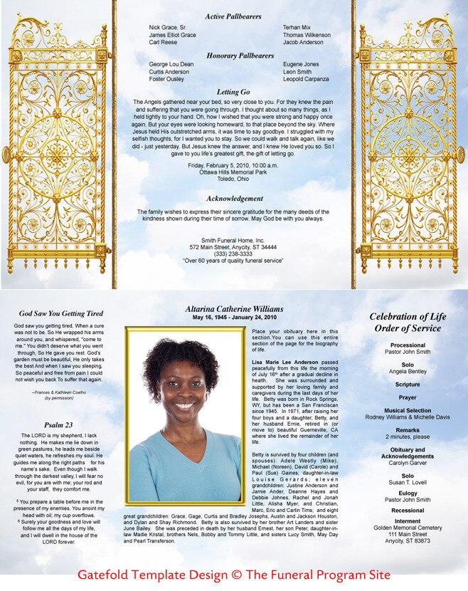 Gates Gatefold Program Template.