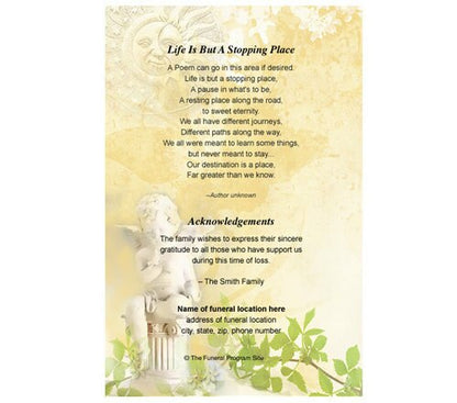 Cherub 8-Sided Graduated Program Template.