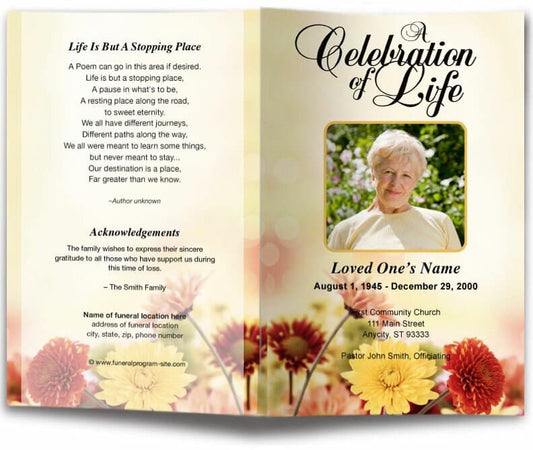 Imperial Funeral Program Template.