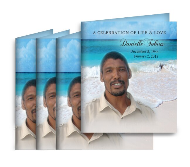 Caribbean Memorial Card Design & Print (Pack of 50).