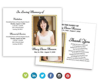 24K Social Media Funeral Announcement Templates - Google Docs.