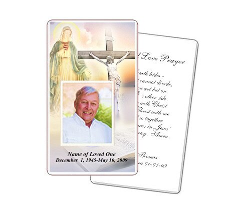 Vision Prayer Card Template.