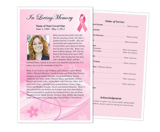 Awareness Funeral Flyer Template.