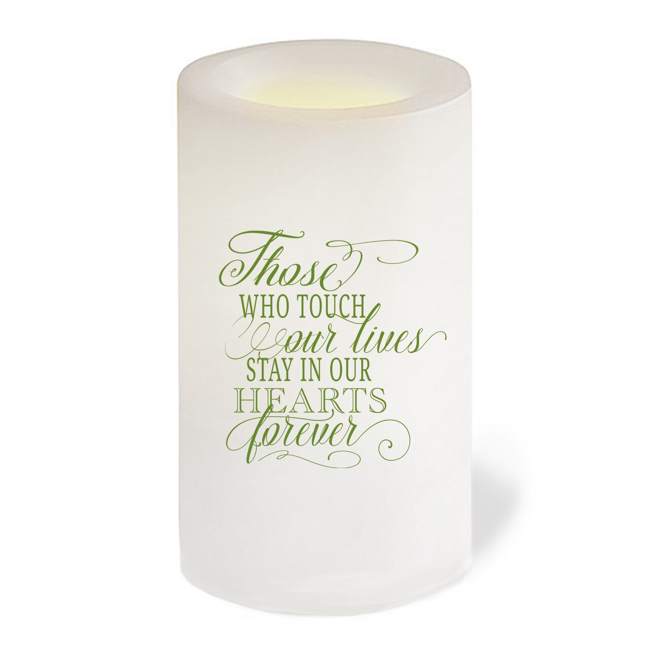 Somerset Personalized Flameless LED Memorial Candle.