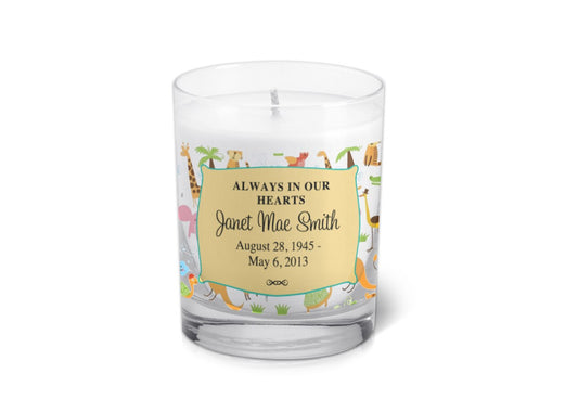 Candace Personalized Votive Memorial Candle.