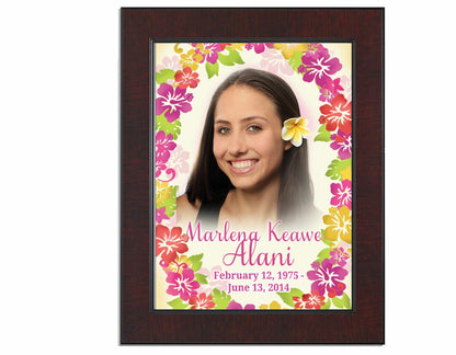 Aloha Funeral Memorial Poster Portrait.