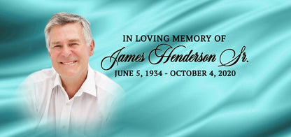 Custom Casket Panel Insert - Drape Design.