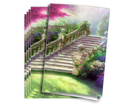 Thomas Kinkade Stairway of Paradise Funeral Paper (Pack of 25).