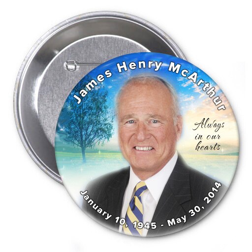 Blue Destiny Memorial Button Pin (Pack of 10).