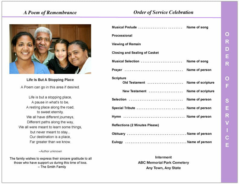 Twilight Tabloid 8-Sided Graduated Program Template.