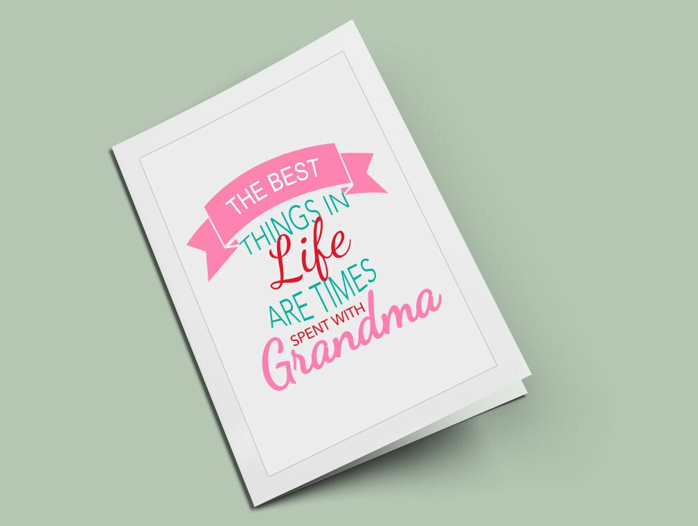 Grandma The Best Things Ever Word Art.