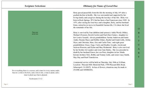 Blossom 8-Sided Graduated Program Template.