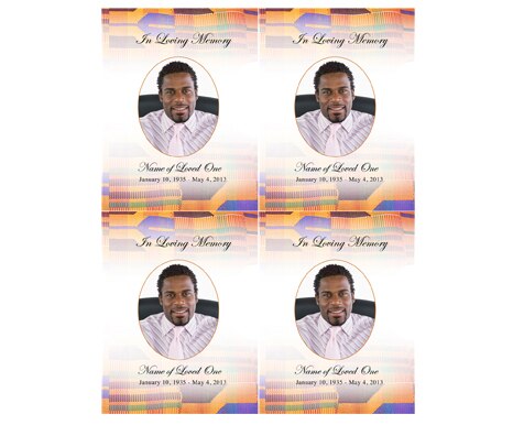 Kente Flat Card Template.