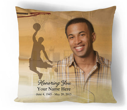 Basketball In Loving Memory Toss Pillow.