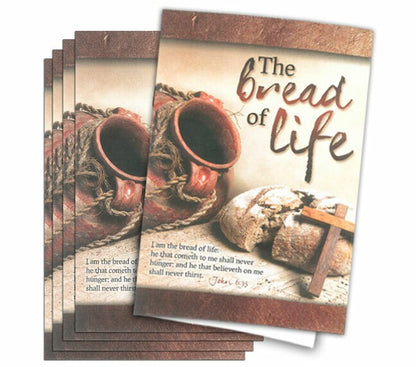 Bread of Life Funeral Program Paper (Pack of 25).