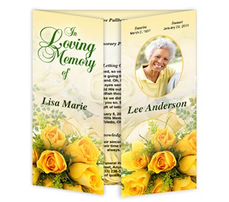 Saffron Gatefold Program Template.
