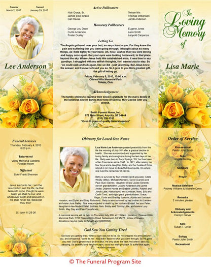 Saffron Gatefold Program Template.