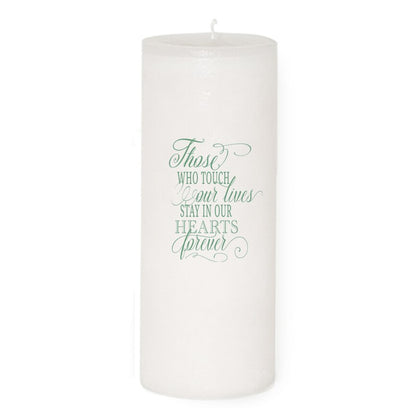 Ambrosia Personalized Wax Pillar Memorial Candle.
