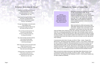 Lilac Funeral Booklet Template.