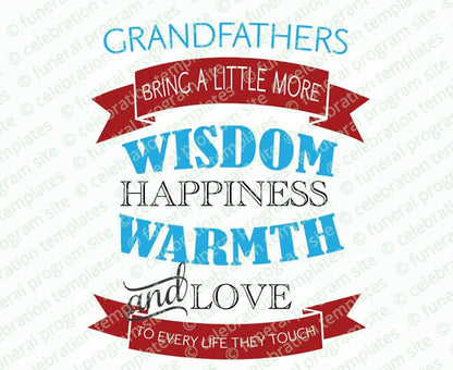 Grandfathers Bring Wisdom Word Art.