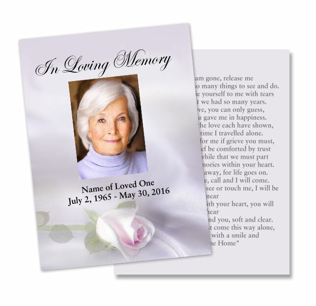 Beloved Small Memorial Card Template.