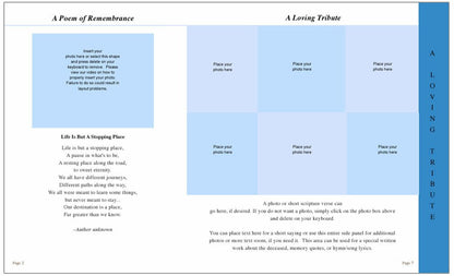 Golfer 8-Sided Graduated Program Template.