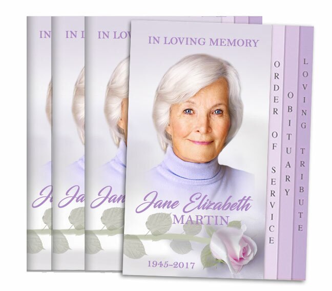 Beloved 8-Sided Graduated Step Fold Funeral Programs Design Print ...