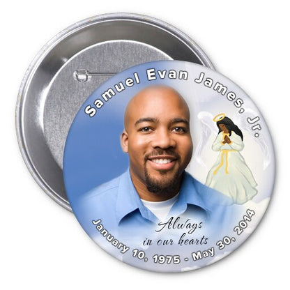 Heaven's Angel Memorial Button (Pack of 10).