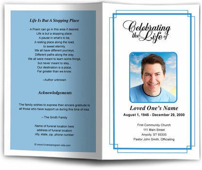 Windsor Funeral Program Template.
