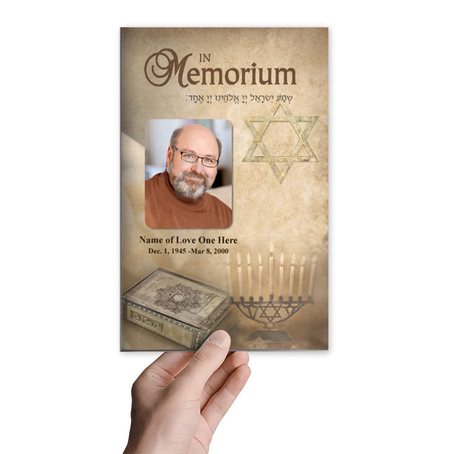 Jewish Funeral Program Template.