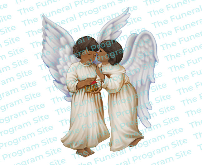 Joyous Angels Vector Clip Art.