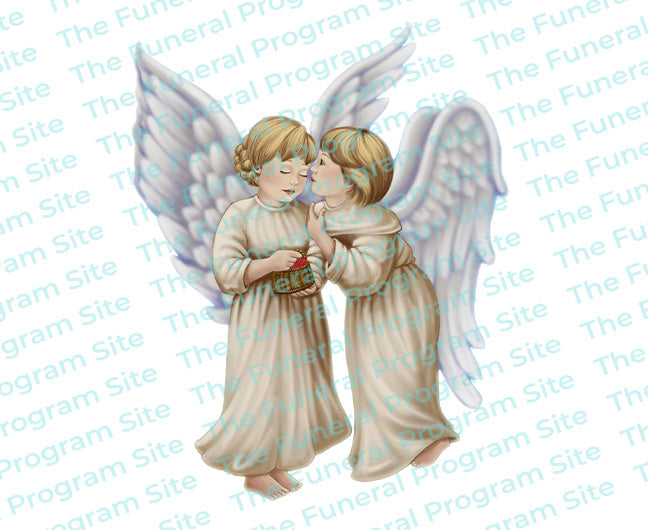 Joyous Angels Vector Clip Art.