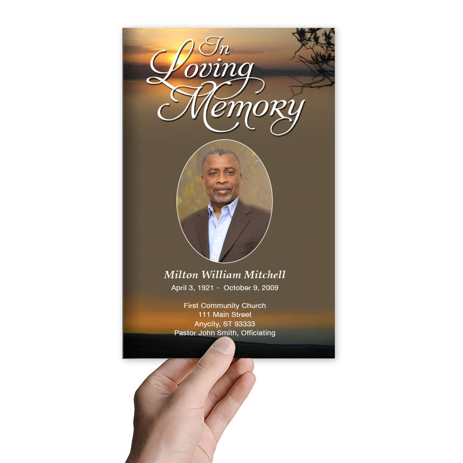 Kenya Funeral Program Template.