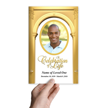 Kingdom Funeral Program Template.