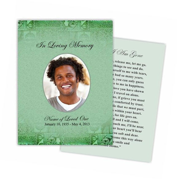 Kwanzaa Small Memorial Card Template.