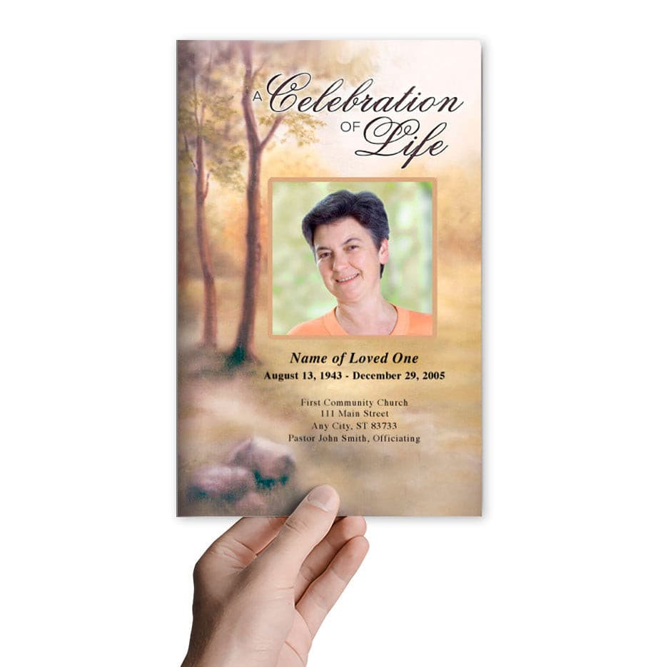 Legacy Funeral Program Template.