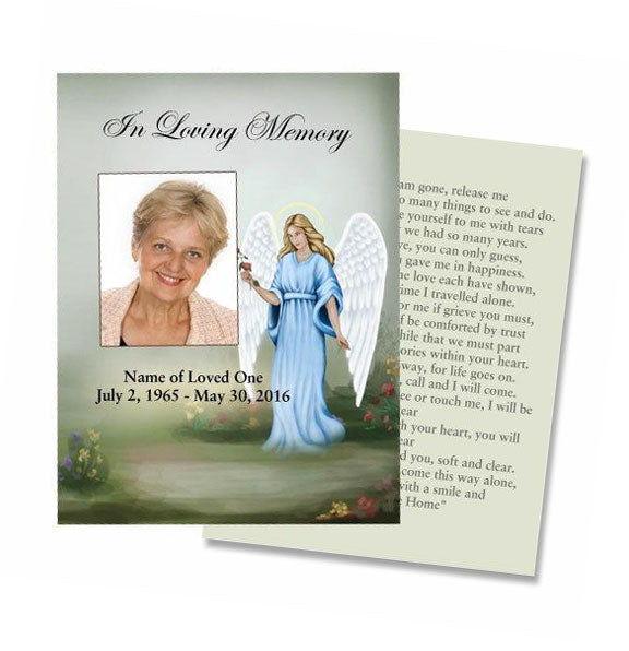 Charity Small Memorial Card Template.