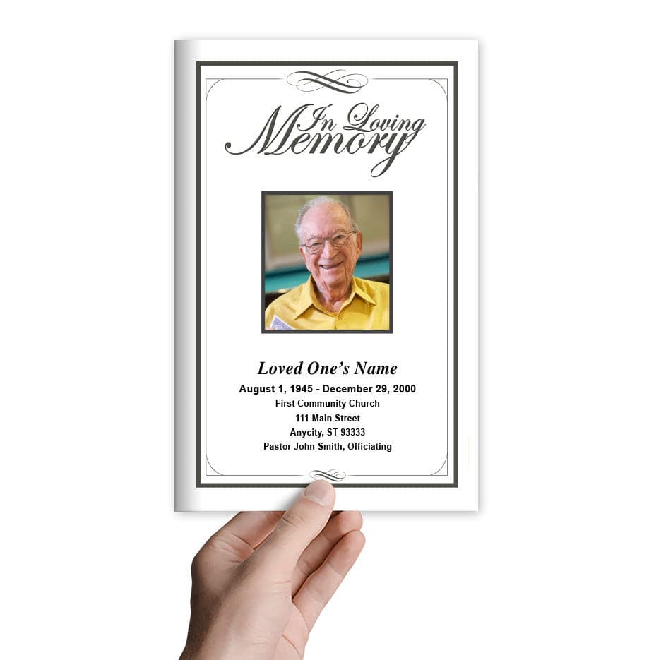 Madison Funeral Program Template.