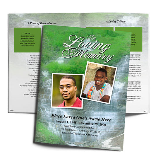 Majestic Funeral Booklet Template.