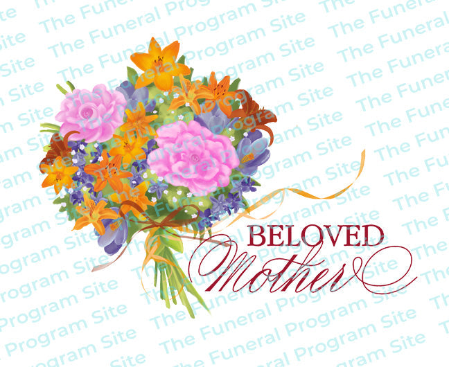 Mother Bouquet Funeral Clip Art.