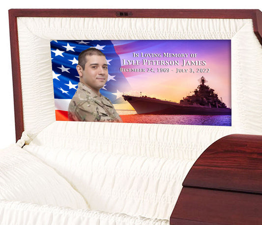 U.S. Navy Casket Panel Insert