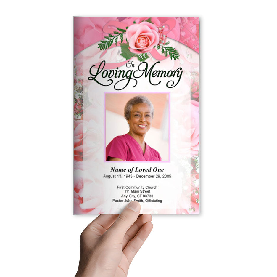 Precious Funeral Program Template.