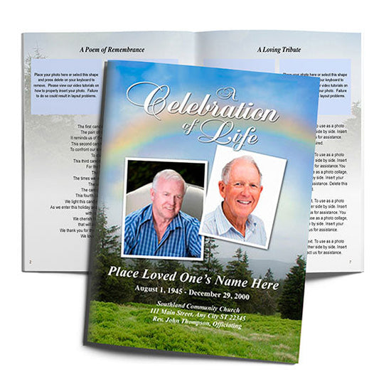 Promise Funeral Booklet Template.