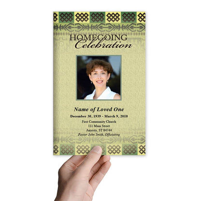 Redeemed Letter Single Fold Program Template.