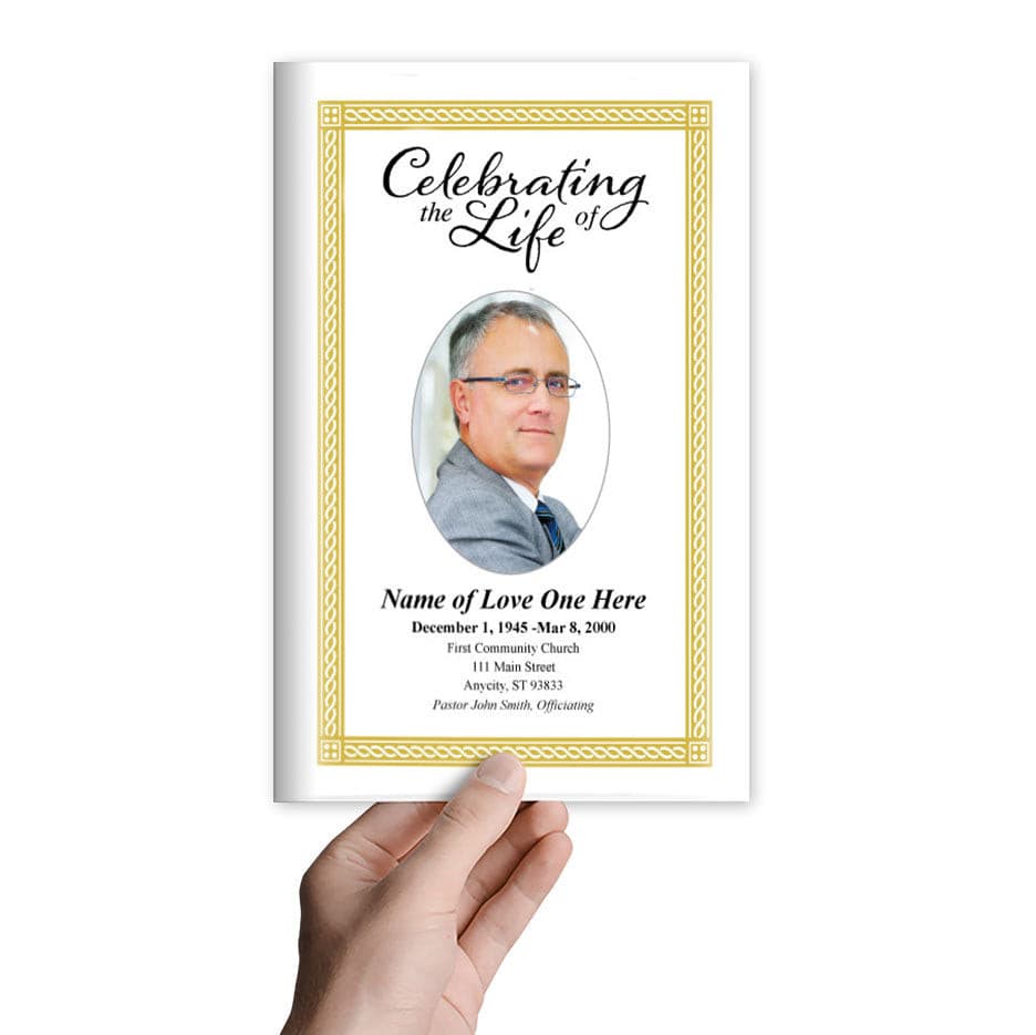 Romans Funeral Program Template.