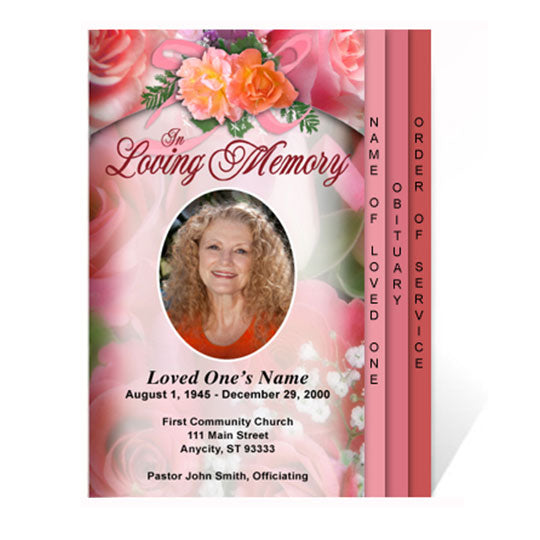 Rosy 8-Sided Graduated Program Template.